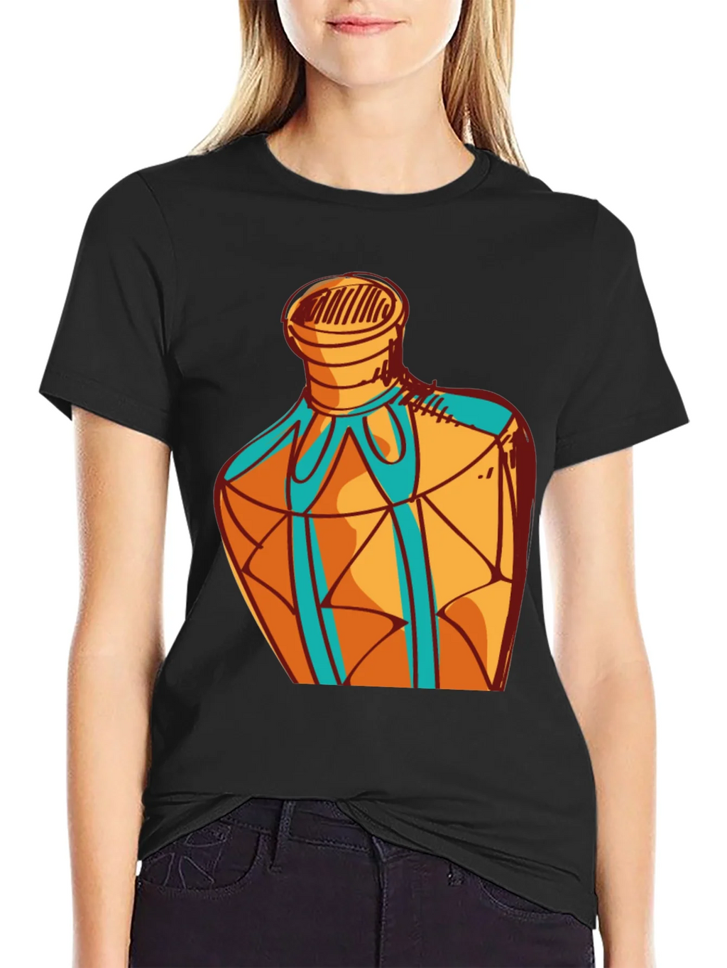 Geometric Bottle Design Graphic Tee product image 1