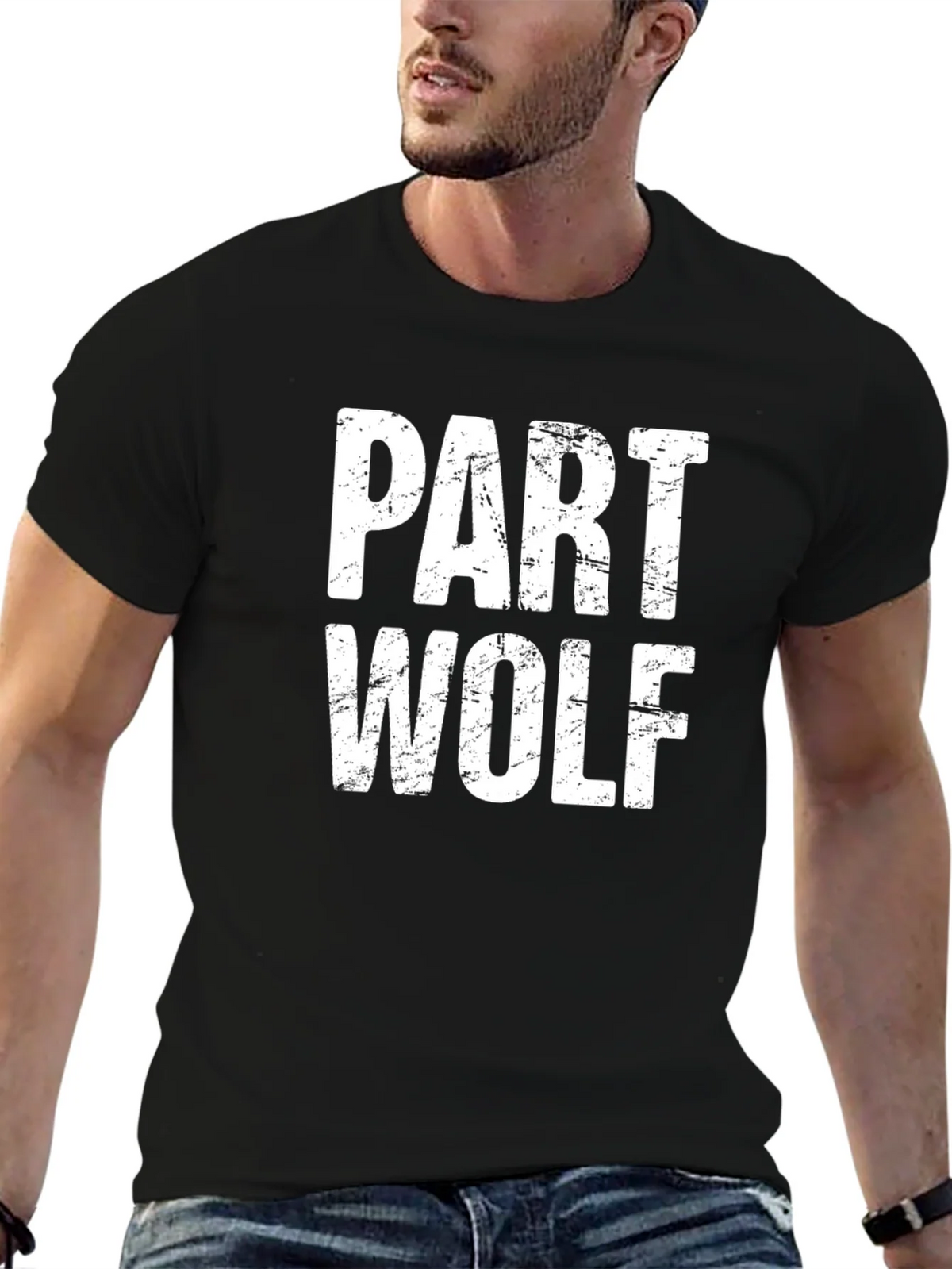 Part Wolf T-Shirt - Funny Graphic Tee product image 5