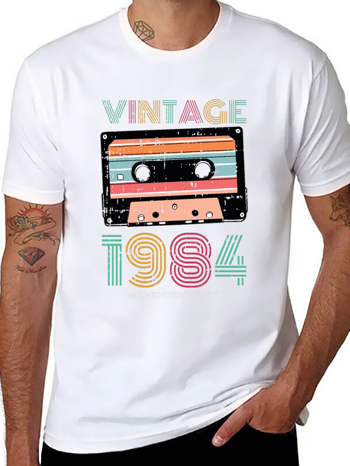 Vintage 1984 Cassette Tape T-Shirt product image 7