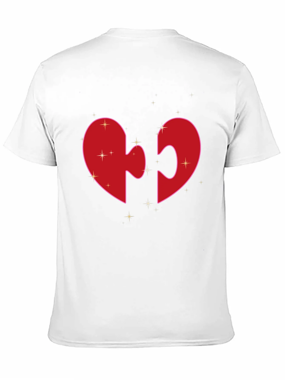 Heart Puzzle Piece Graphic Tee - Black product image 9