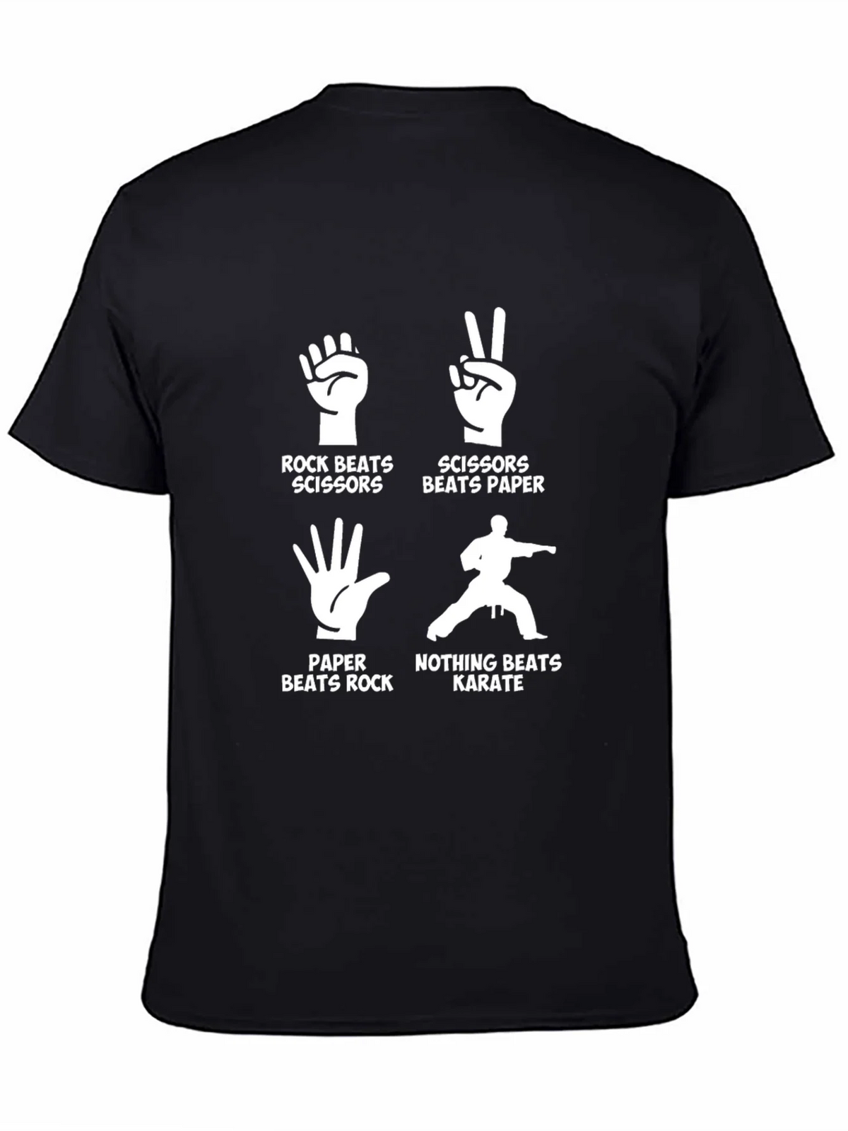 Rock Paper Scissors Karate Graphic Tee product image 2