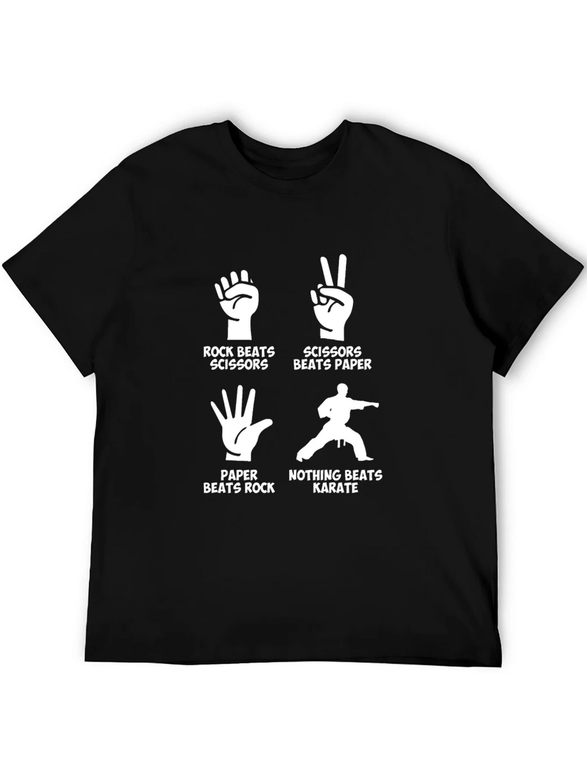 Rock Paper Scissors Karate Graphic Tee product image 3