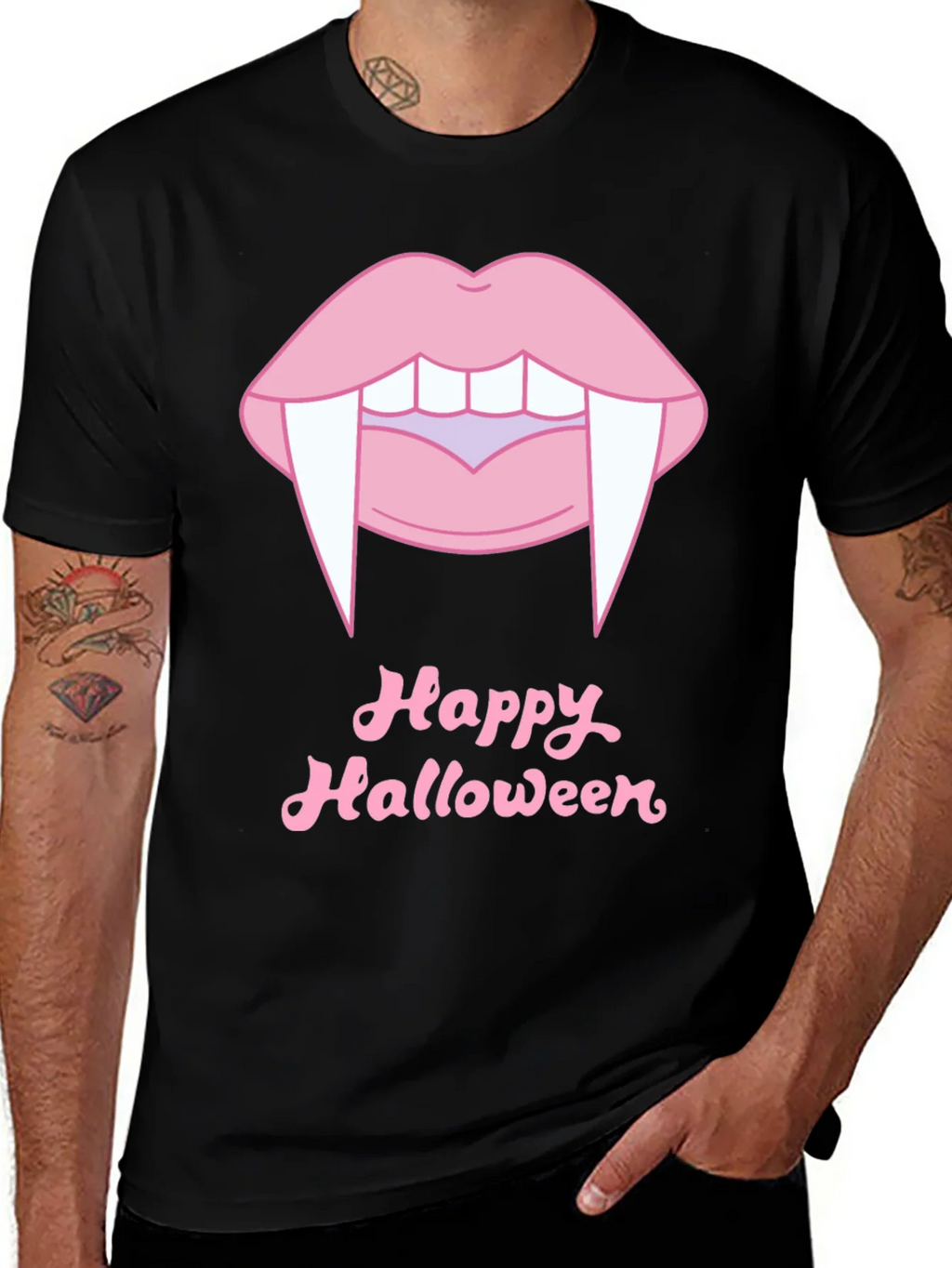 Happy Halloween Vampire Lips T-Shirt product image 1