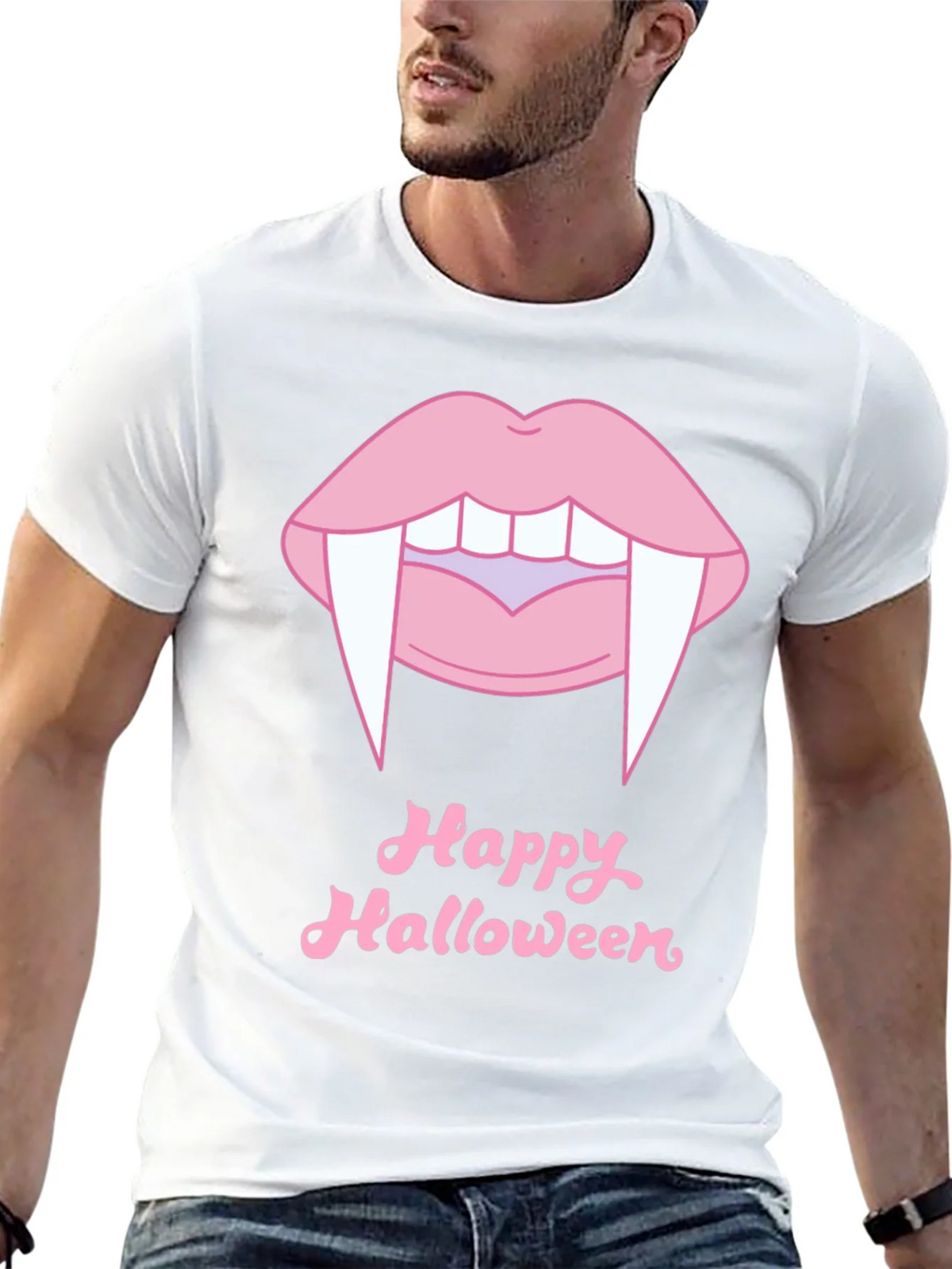 Happy Halloween Vampire Lips T-Shirt product image 11