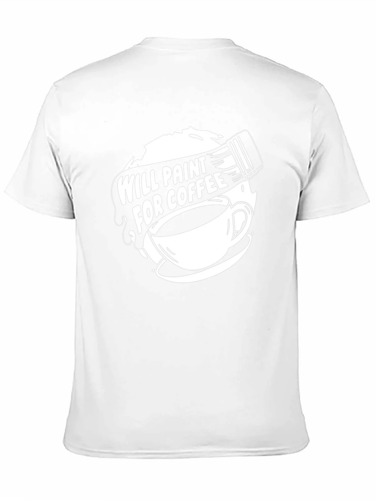 Will Paint for Coffee Graphic Tee product image 10