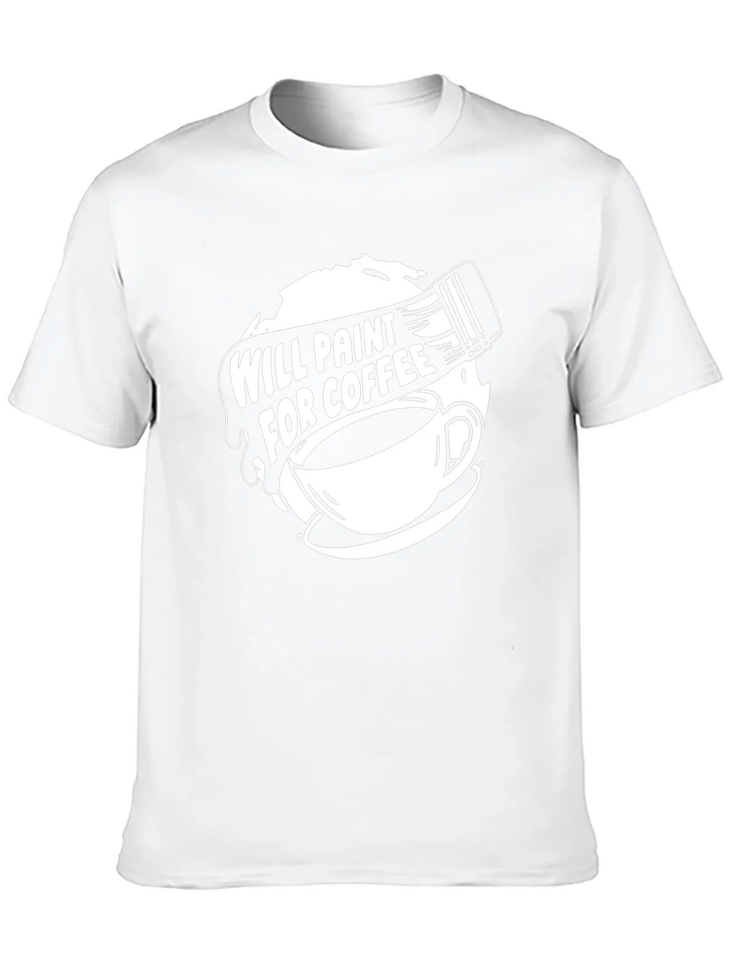 Will Paint for Coffee Graphic Tee product image 9
