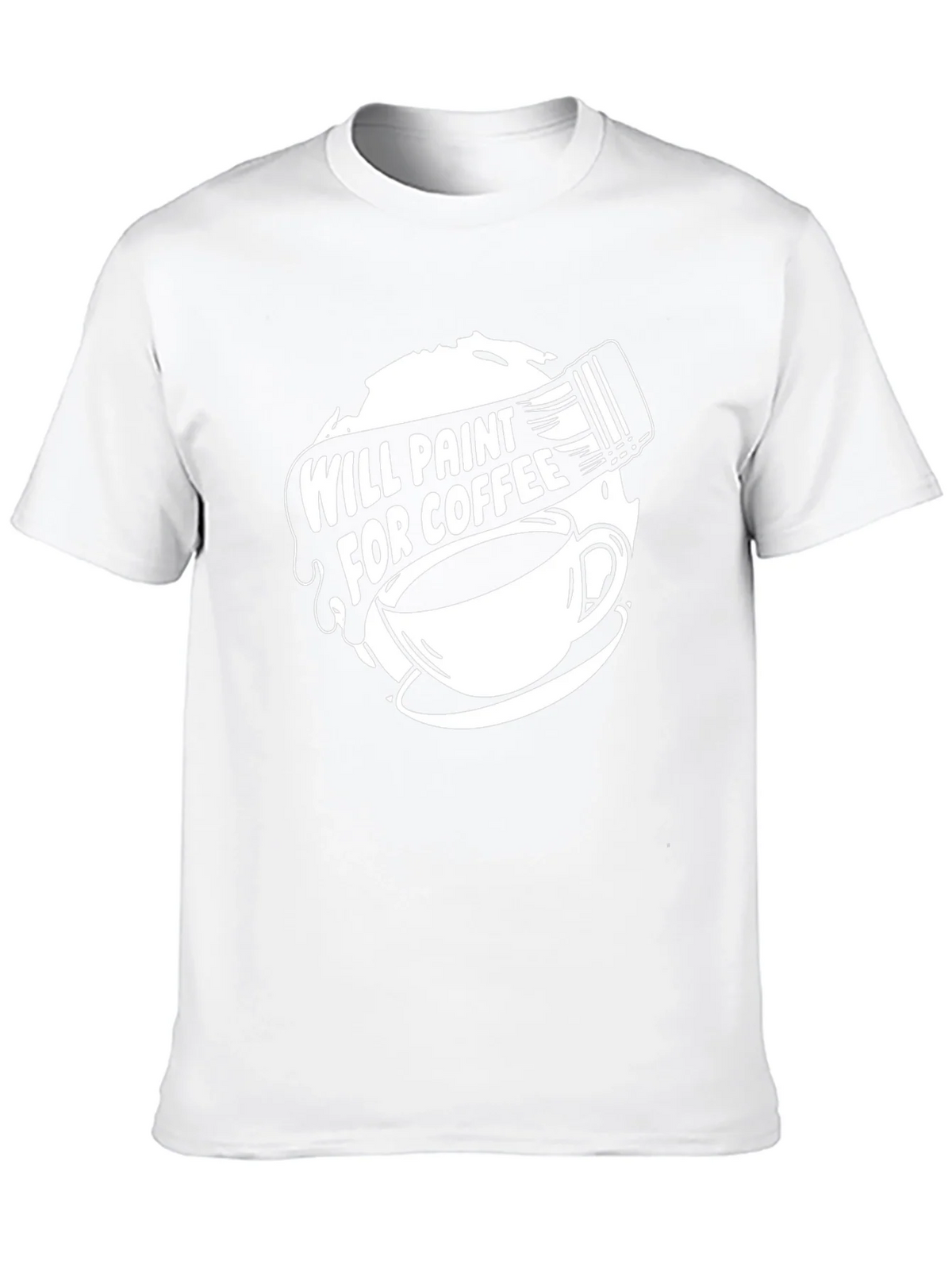 Will Paint for Coffee Graphic Tee product image 9
