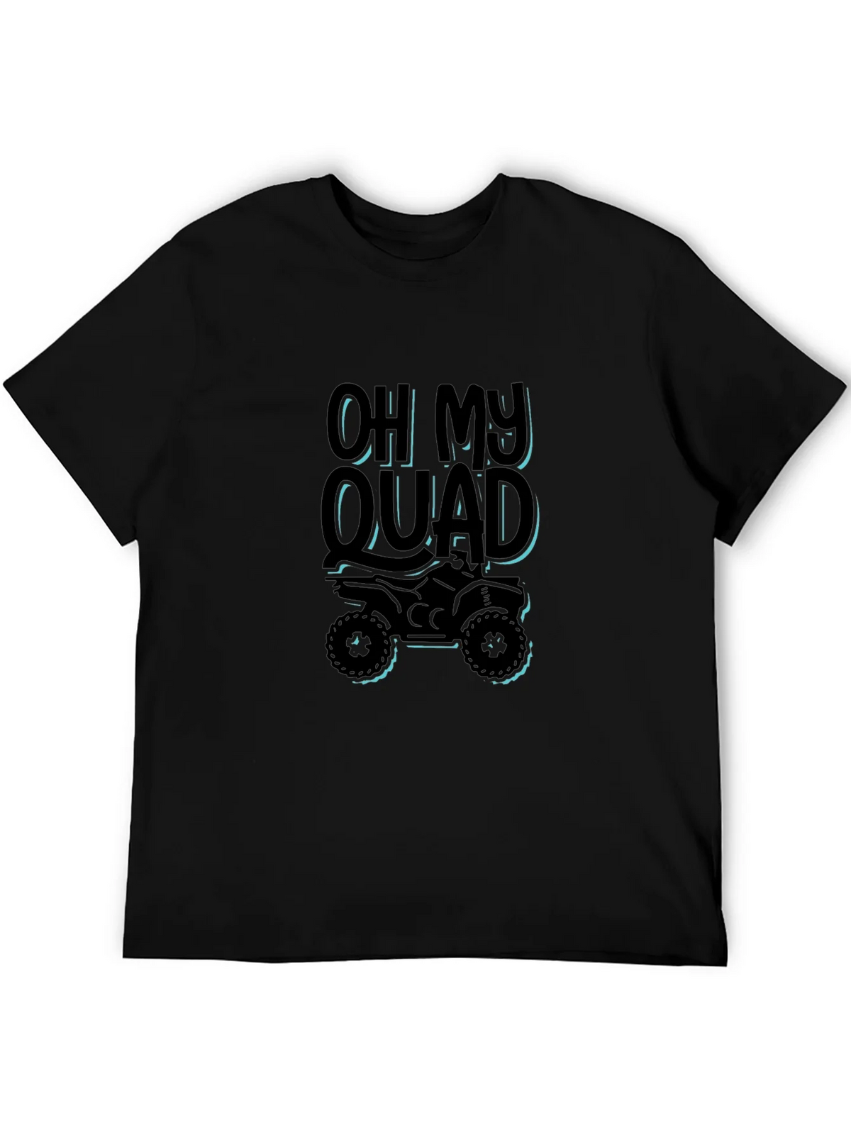 Oh My Quad Black T-Shirt - ATV Rider Gift product image 5