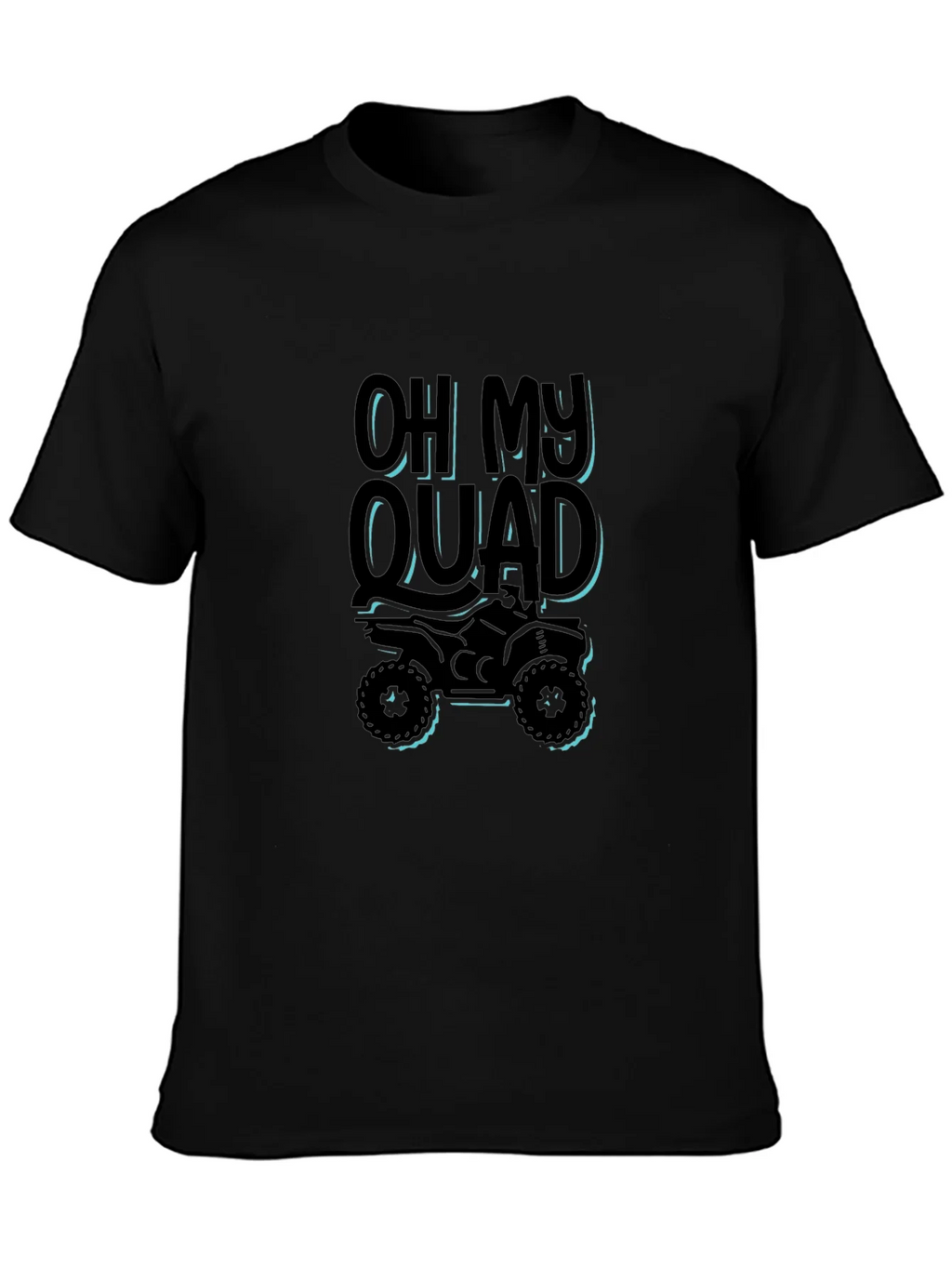 Oh My Quad Black T-Shirt - ATV Rider Gift product image 3