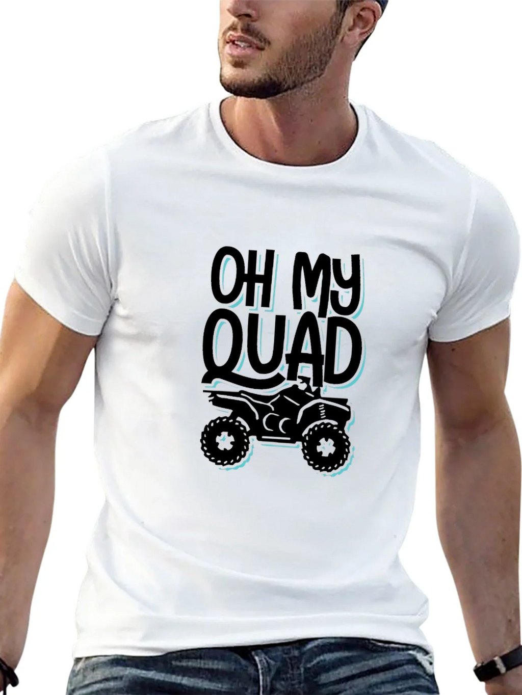 Oh My Quad Black T-Shirt - ATV Rider Gift product image 12
