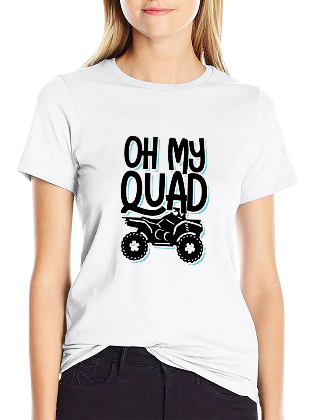Oh My Quad Black T-Shirt - ATV Rider Gift product image 8