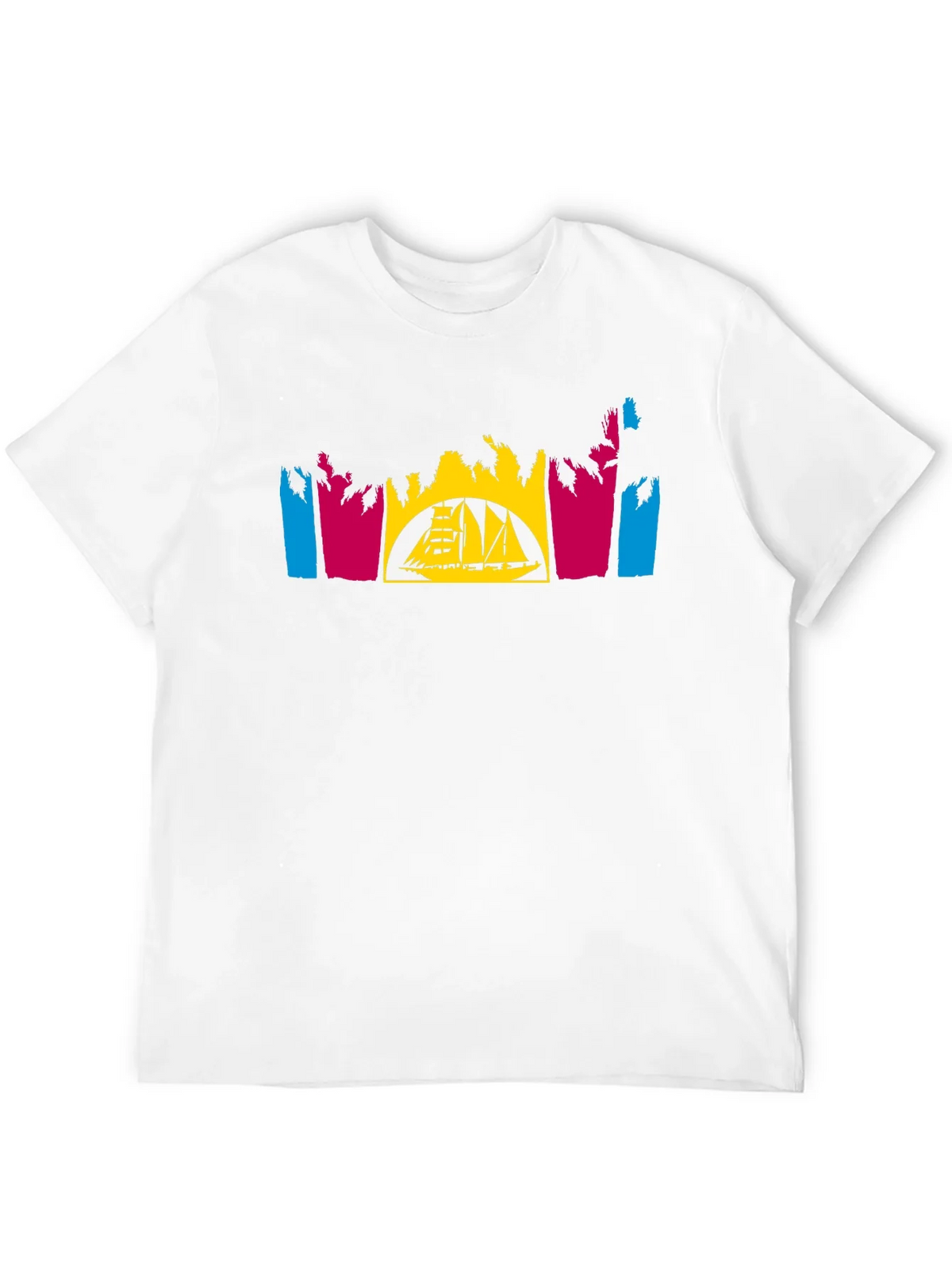 Tropical Sailboat T-Shirt - Black product image 11