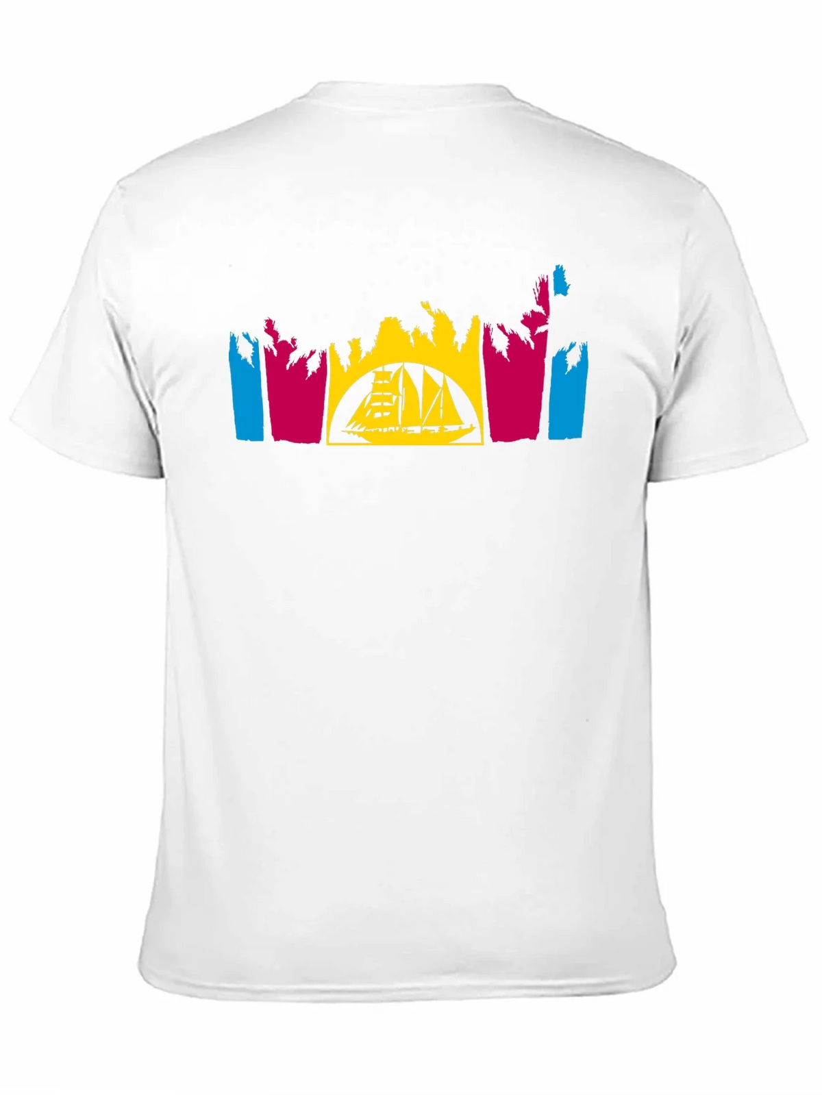 Tropical Sailboat T-Shirt - Black product image 10