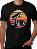 Retro Sunset Mixer Graphic Tee product image 1