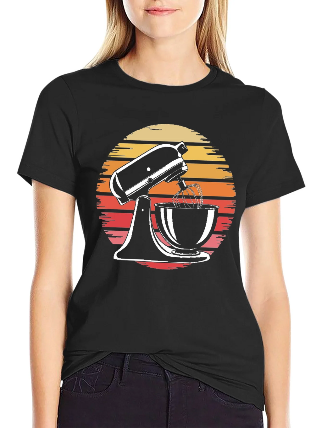 Retro Sunset Mixer Graphic Tee product image 2