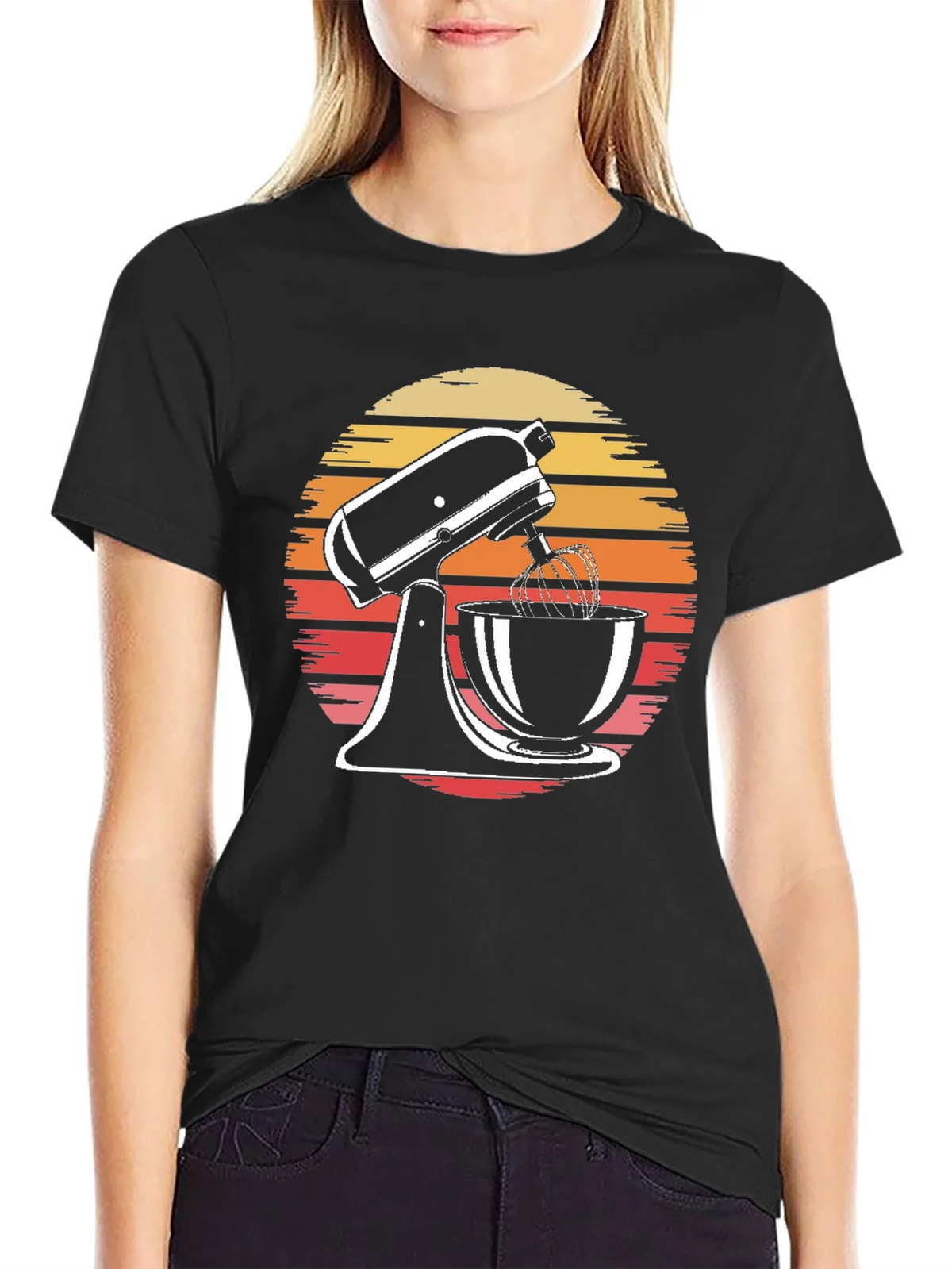 Retro Sunset Mixer Graphic Tee product image 2