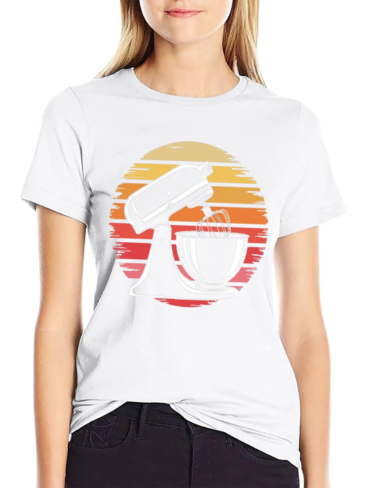Retro Sunset Mixer Graphic Tee product image 8