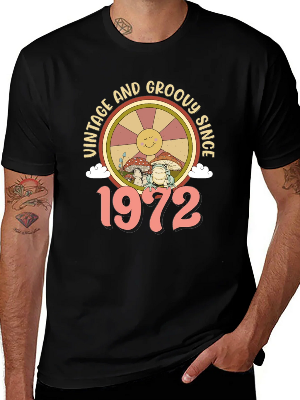 Vintage and Groovy Since 1972 T-Shirt product image 1