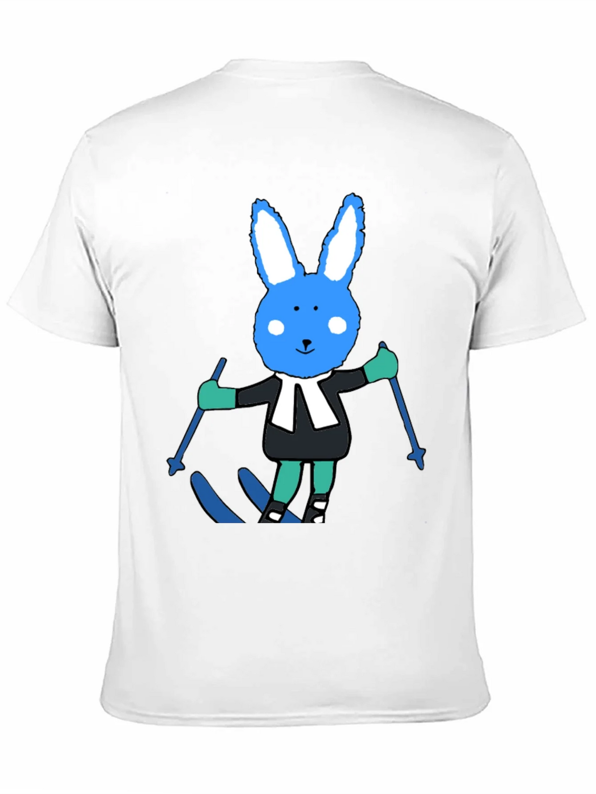 Ski Bunny Tee: Fun Cartoon Rabbit T-Shirt product image 9