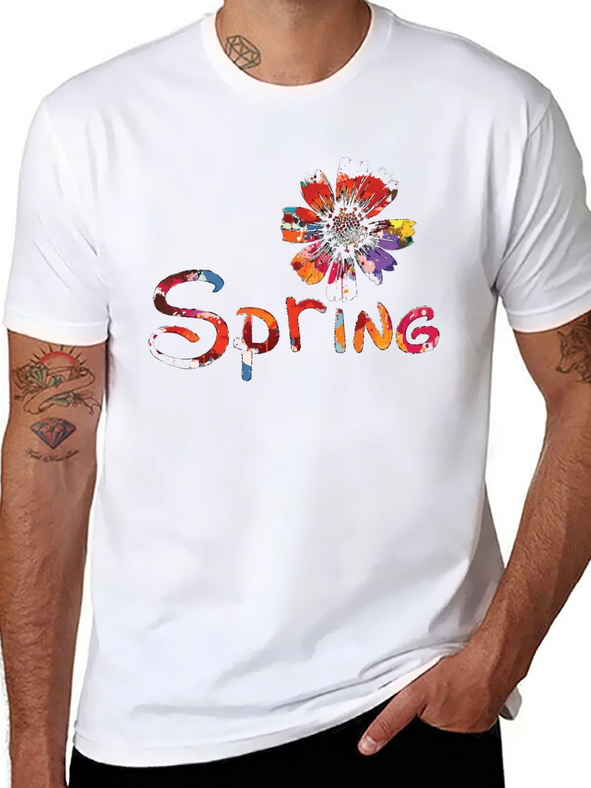 Spring Flower Graphic Tee - Black product image 7