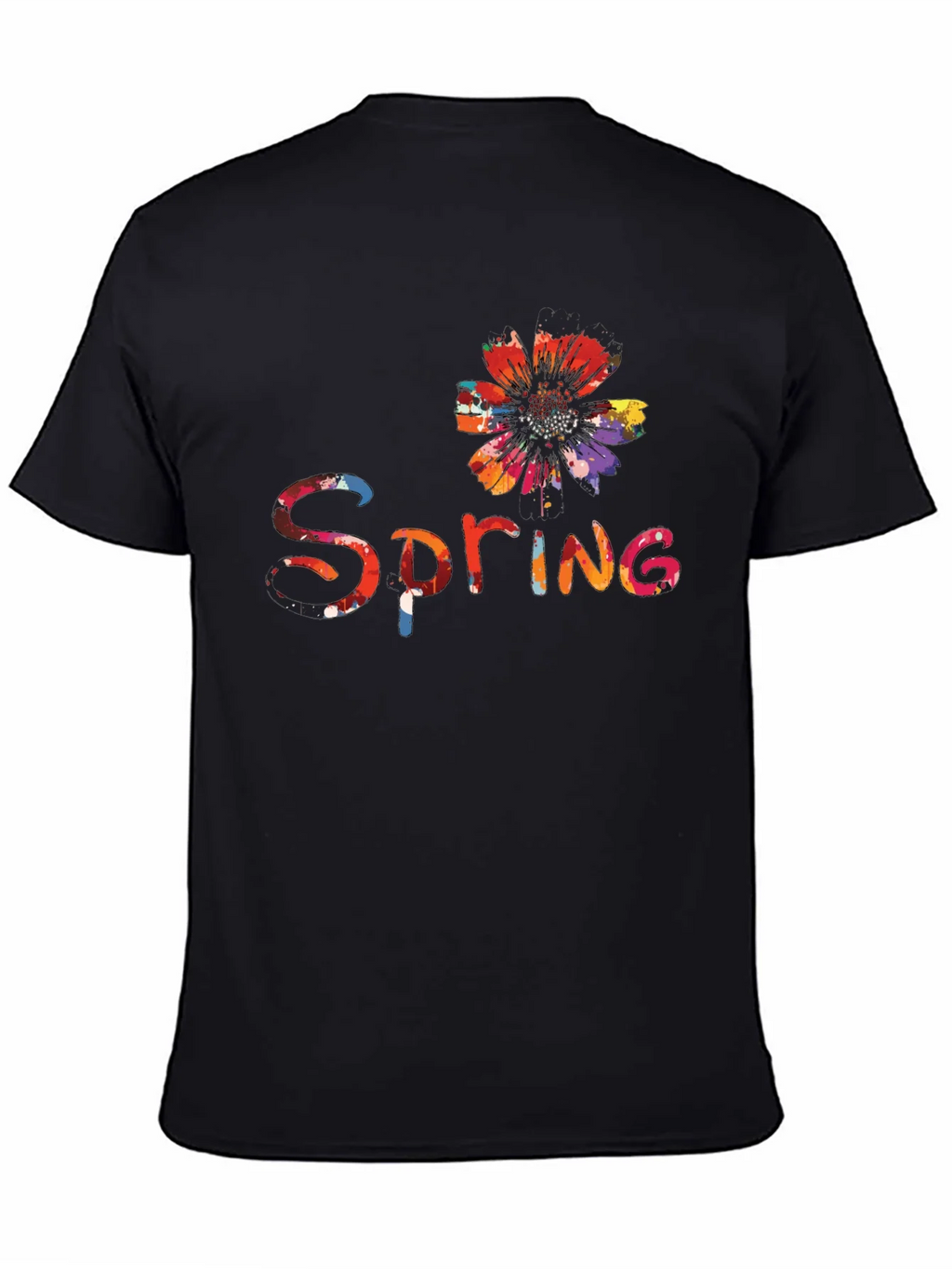 Spring Flower Graphic Tee - Black product image 4
