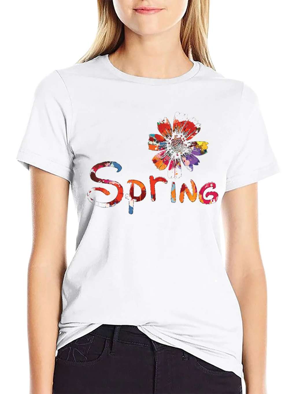 Spring Flower Graphic Tee - Black product image 8