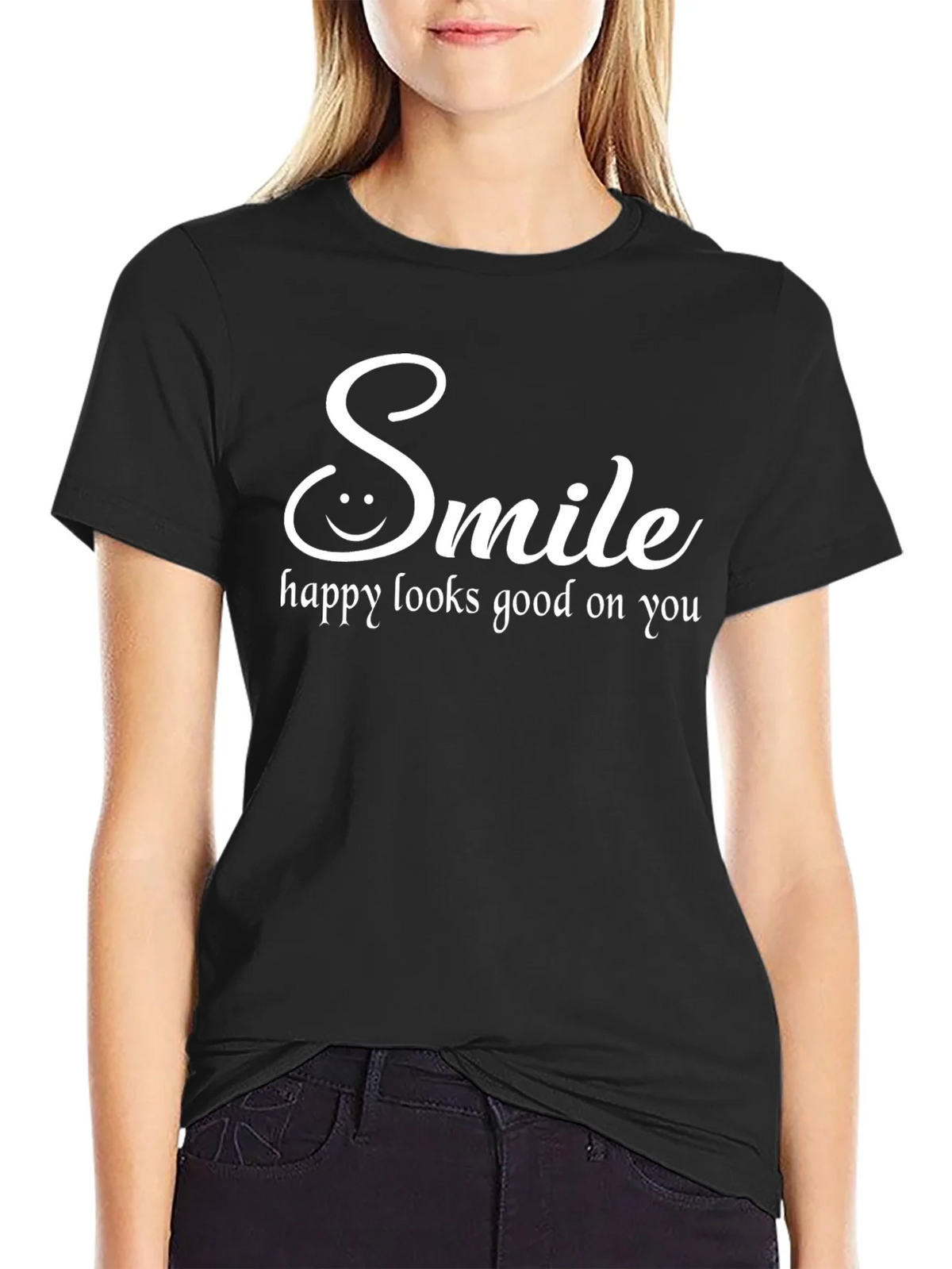 Smile T-Shirt: Happy Looks Good On You product image 2