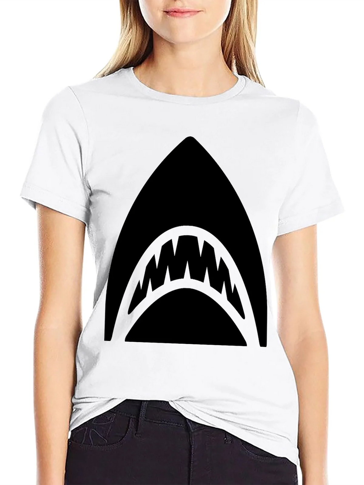 Mens Black Shark Graphic T-Shirt product image 8