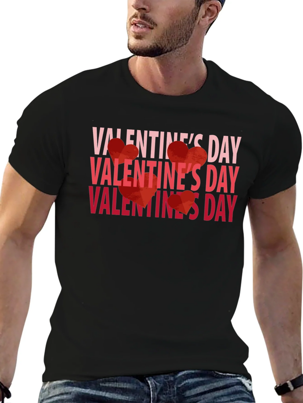 Valentines Day Graphic Tee - Black product image 6