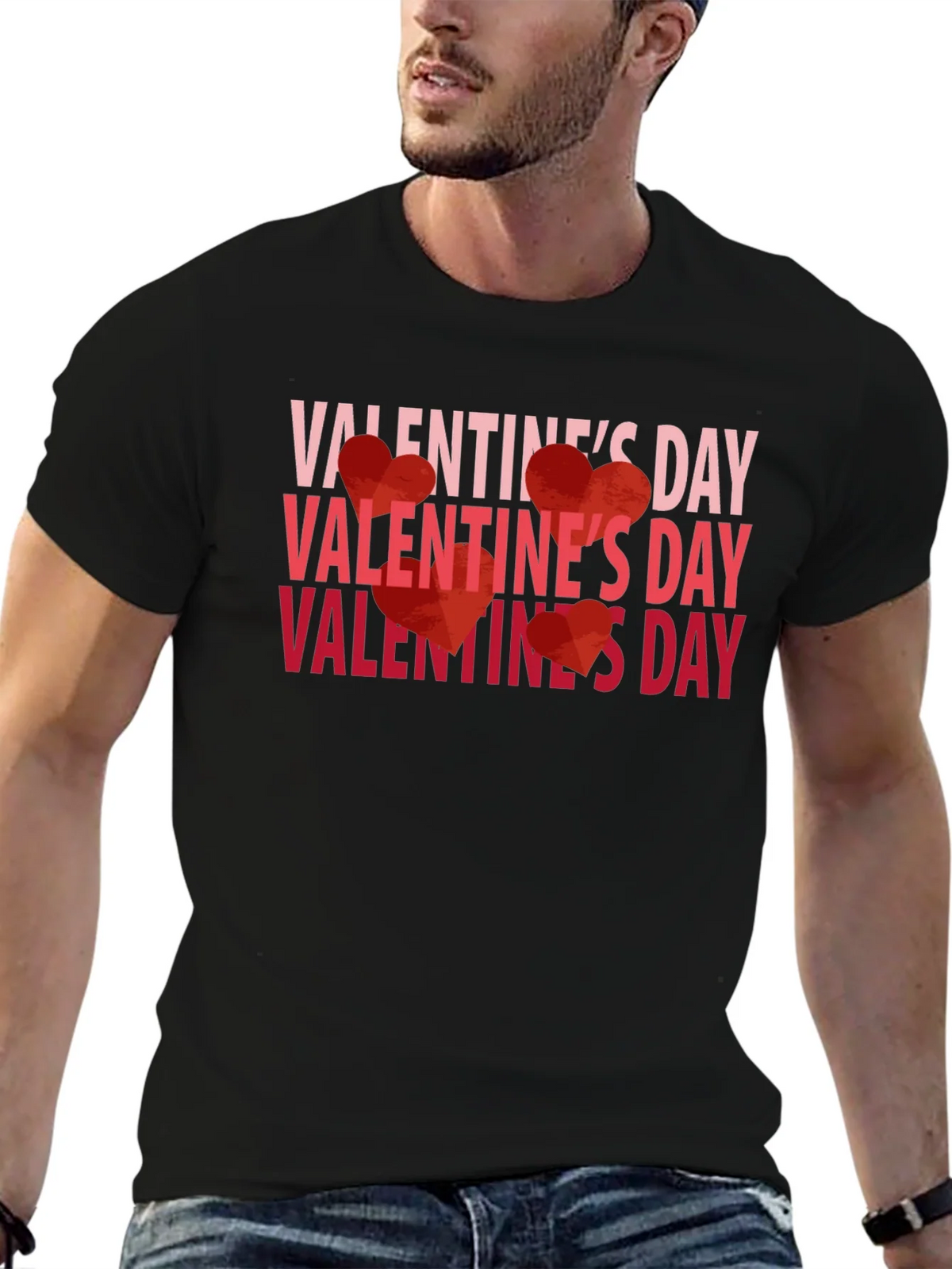 Valentines Day Graphic Tee - Black product image 6