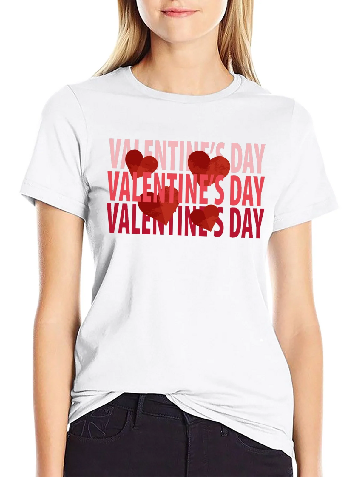 Valentines Day Graphic Tee - Black product image 8