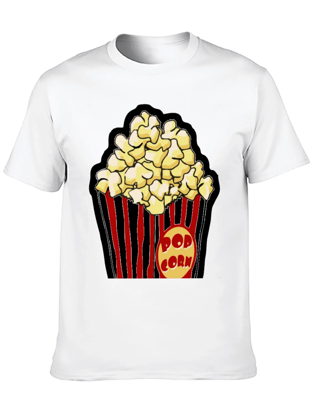 Popcorn Graphic Black T-Shirt product image 9