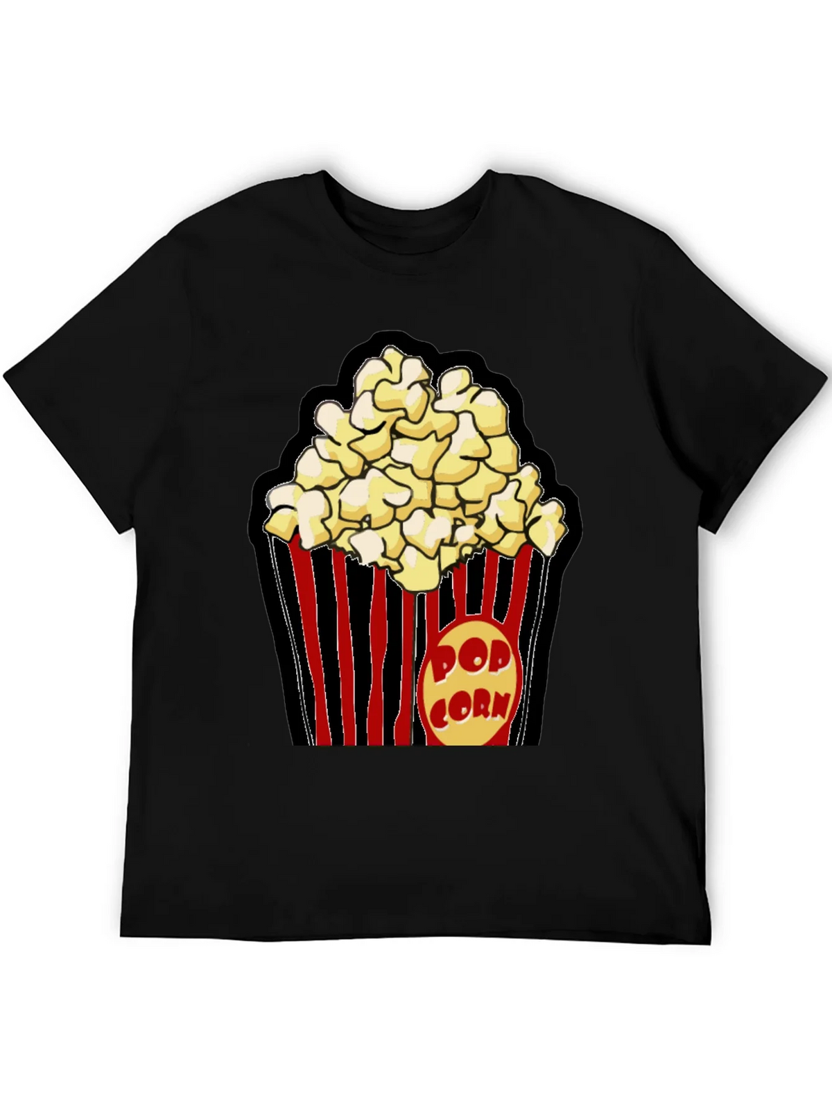 Popcorn Graphic Black T-Shirt product image 5