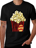Popcorn Graphic Black T-Shirt product image 1