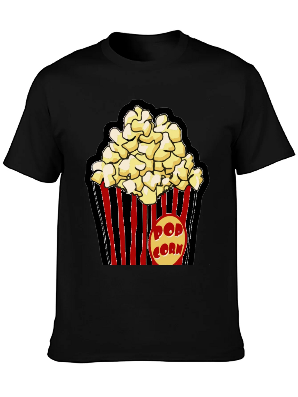 Popcorn Graphic Black T-Shirt product image 3