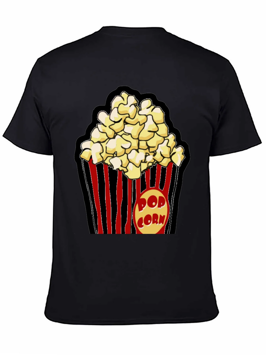 Popcorn Graphic Black T-Shirt product image 4