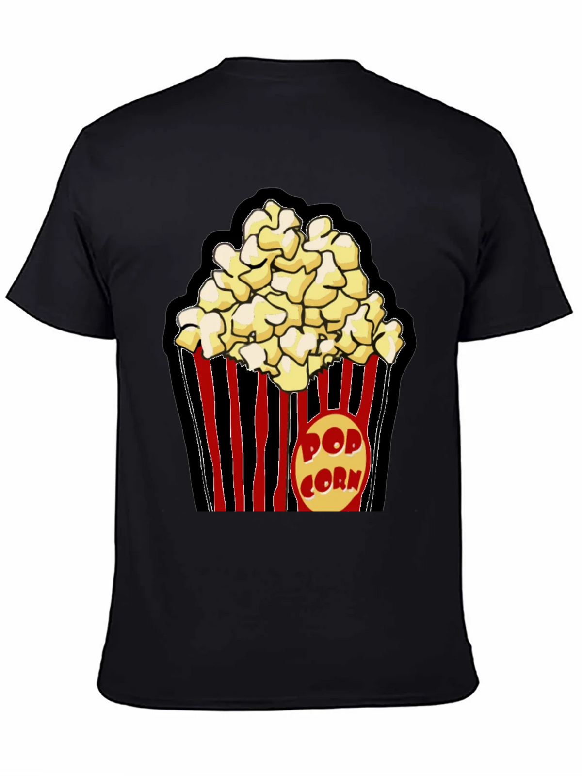 Popcorn Graphic Black T-Shirt product image 4