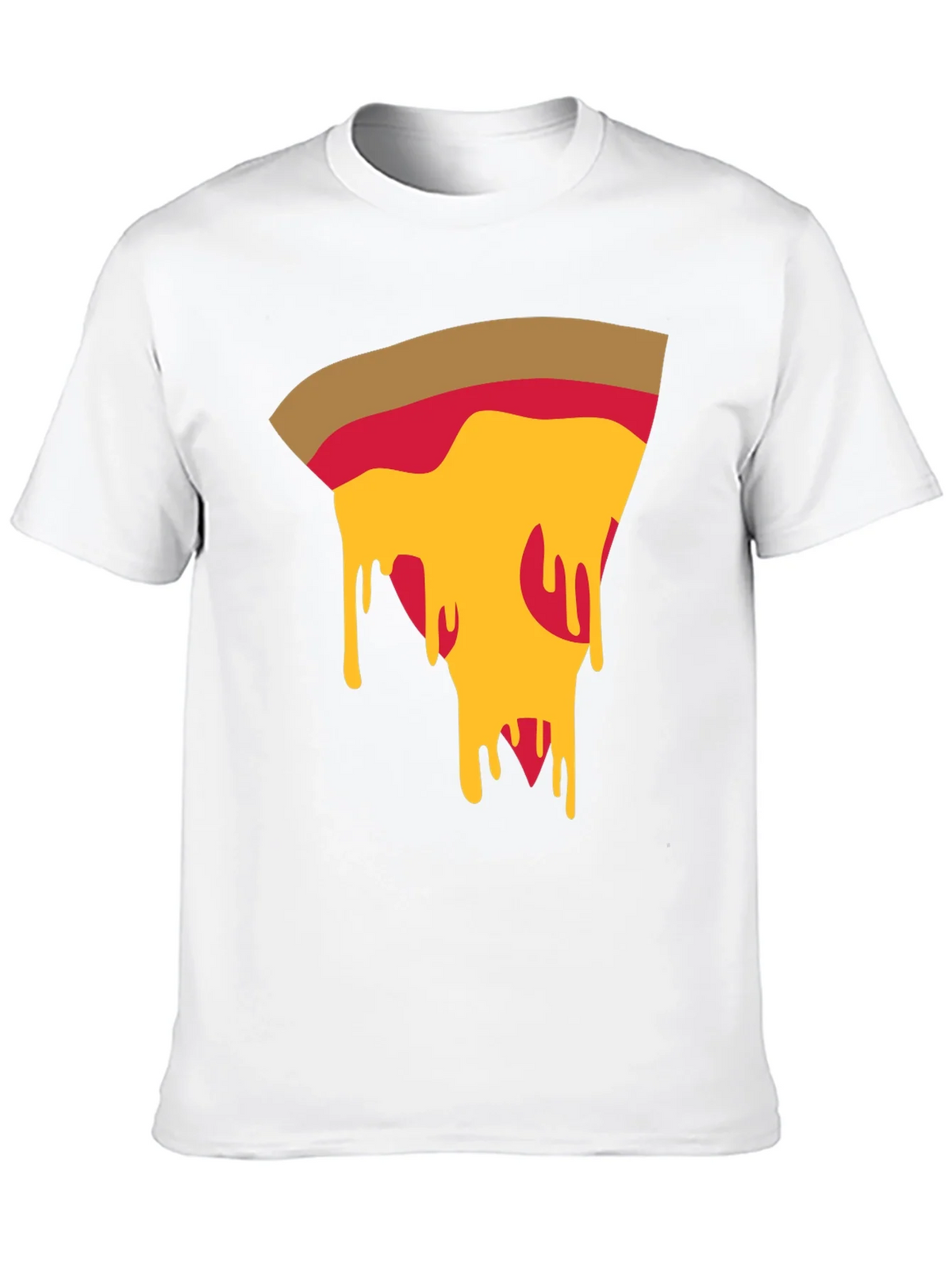 Pizza Slice Graphic Tee - Casual Black T-Shirt product image 7