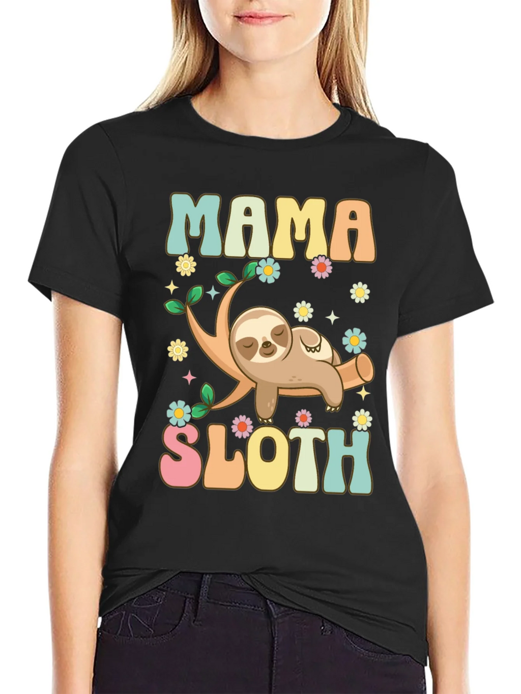 Mama Sloth Graphic Tee product image 2