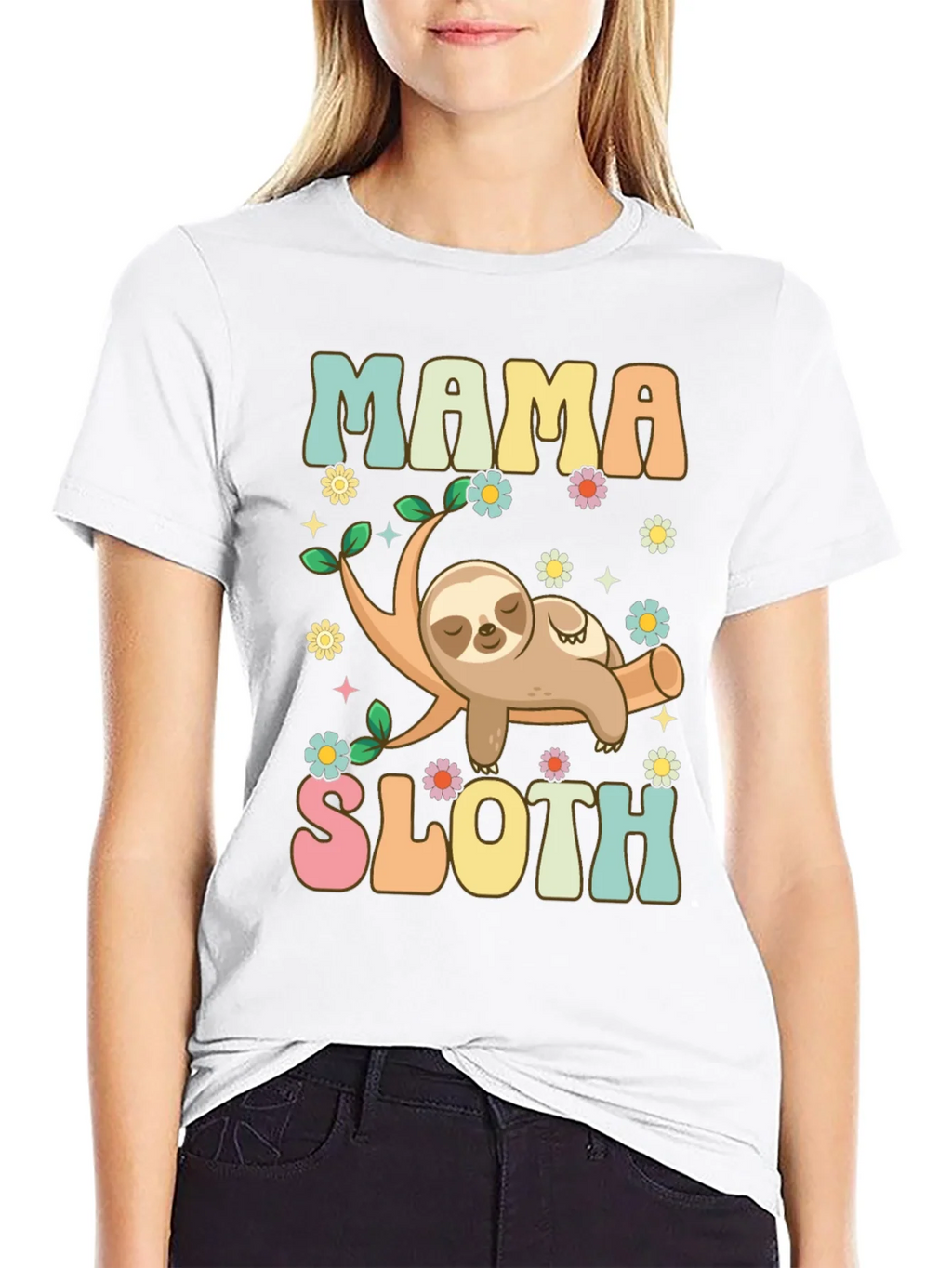Mama Sloth Graphic Tee product image 7