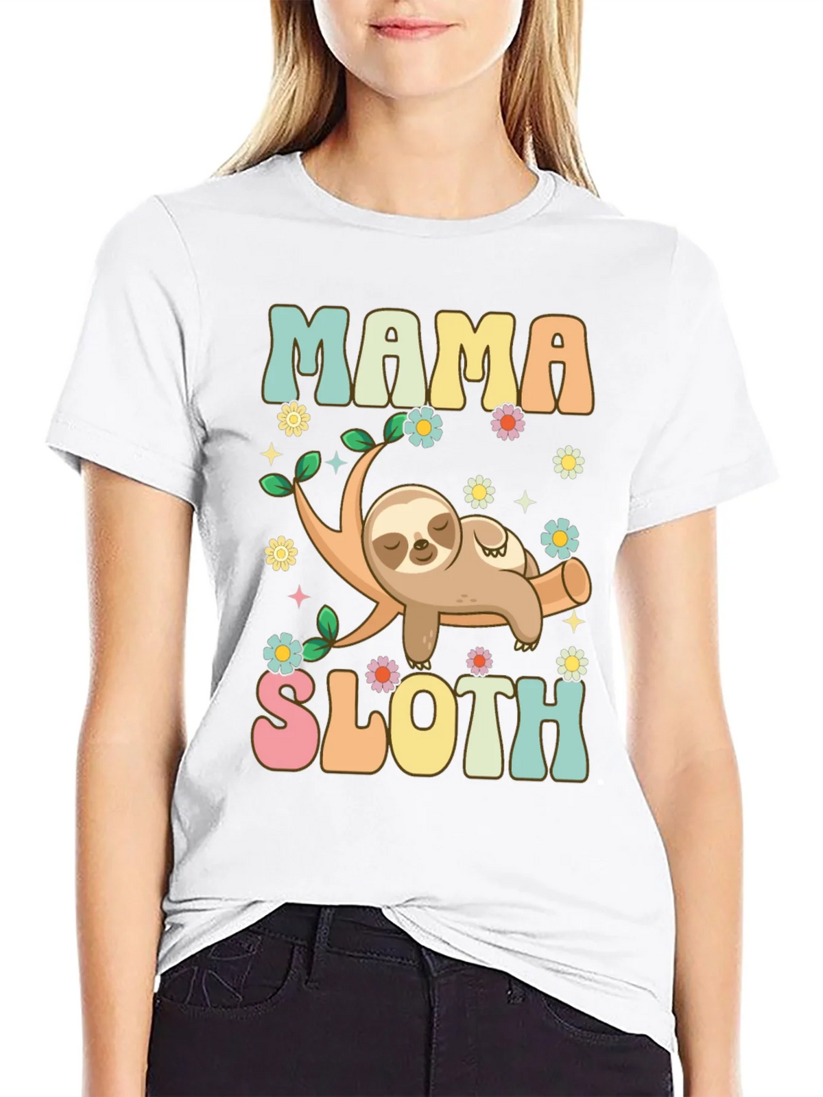 Mama Sloth Graphic Tee product image 7