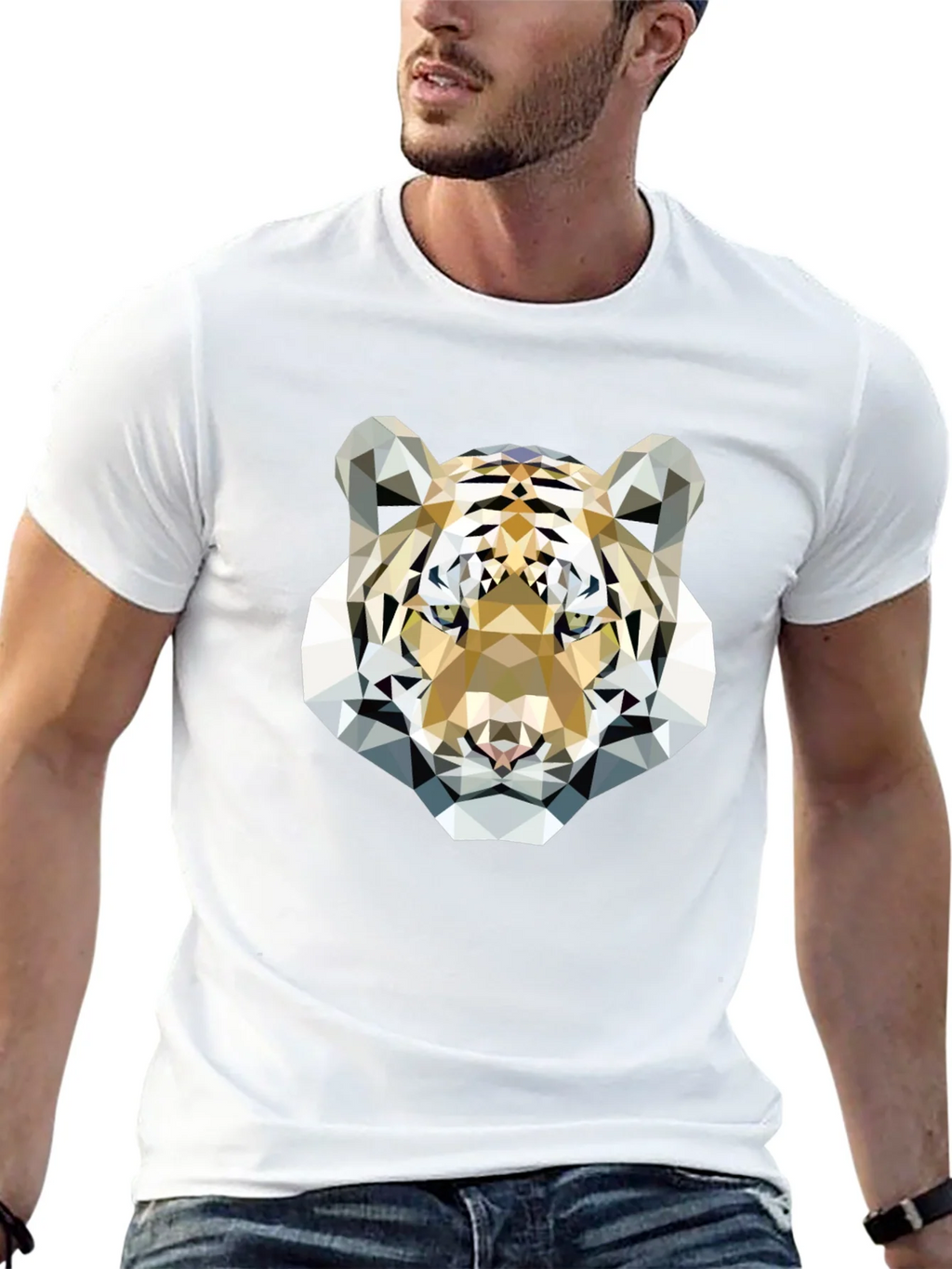 Geometric Tiger Graphic Tee - Modern & Stylish product image 7