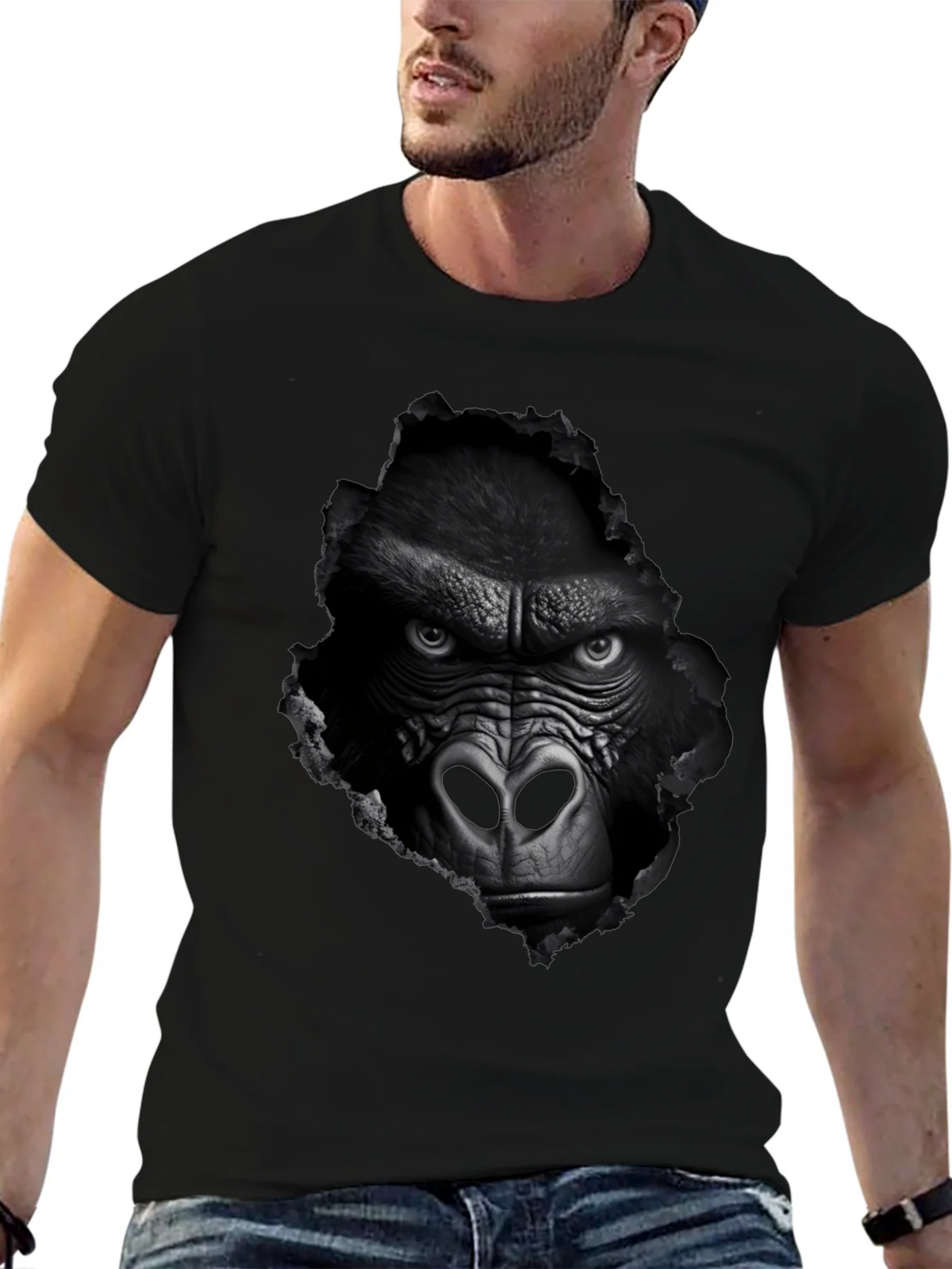 Gorilla Graphic Tee - Mens Black T-Shirt product image 6