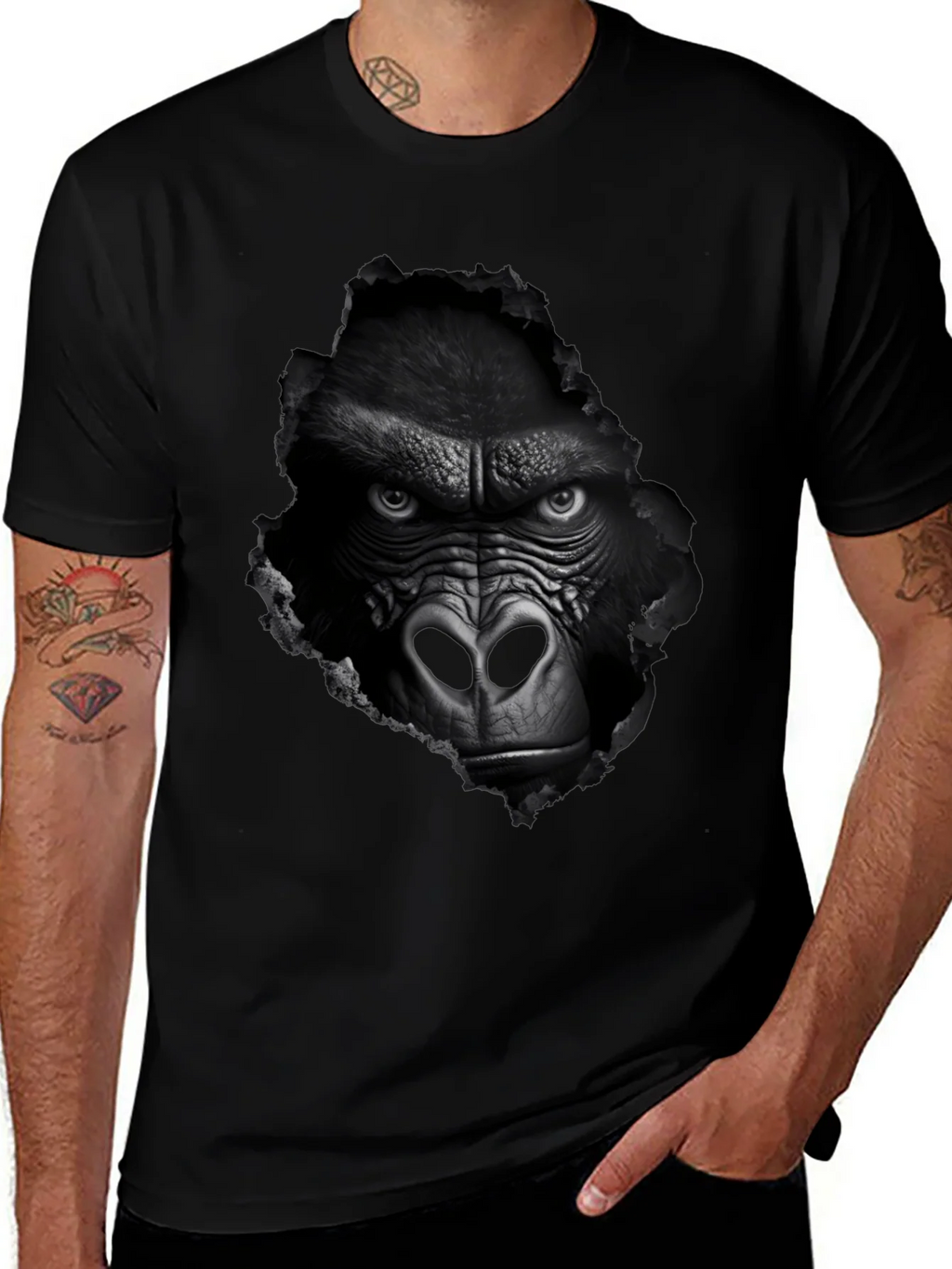 Gorilla Graphic Tee - Mens Black T-Shirt product image 1