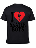 I Heart Skater Boys Black Graphic Tee product image 1