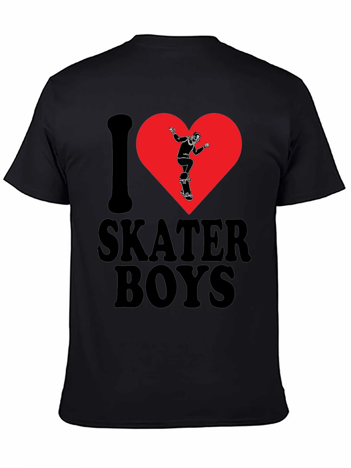 I Heart Skater Boys Black Graphic Tee product image 1