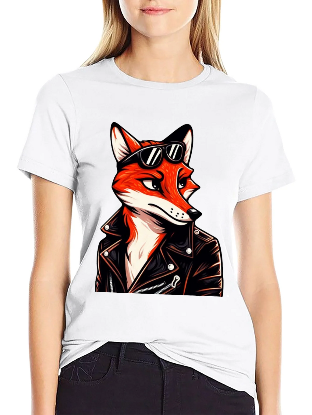 Cool Fox Biker T-Shirt product image 7