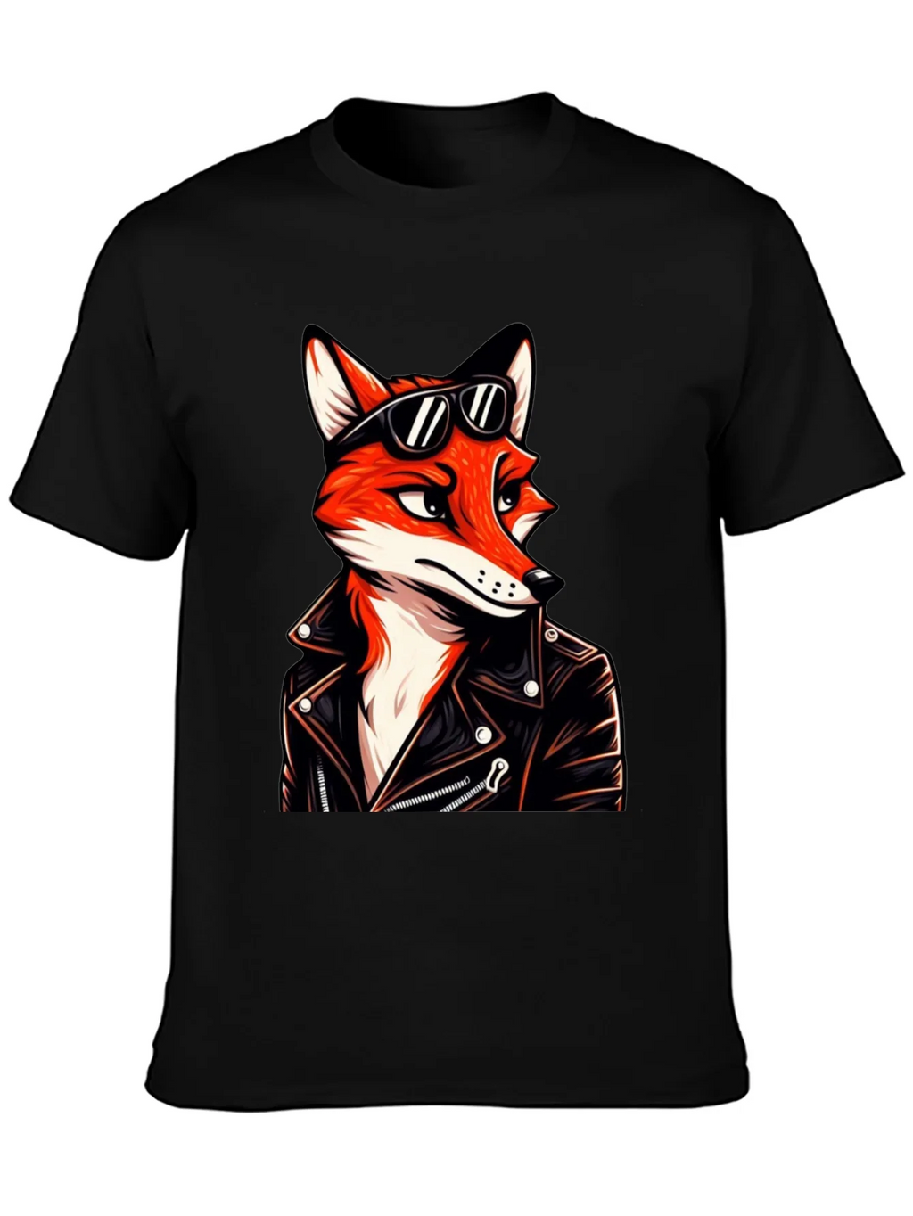Cool Fox Biker T-Shirt product image 3