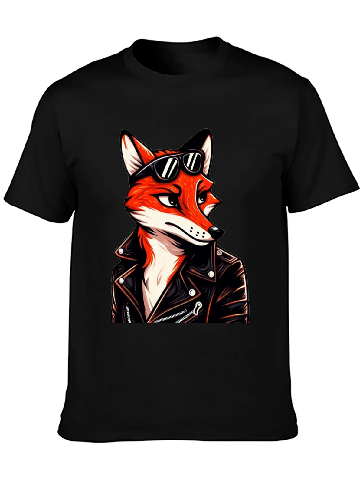 Cool Fox Biker T-Shirt product image 3