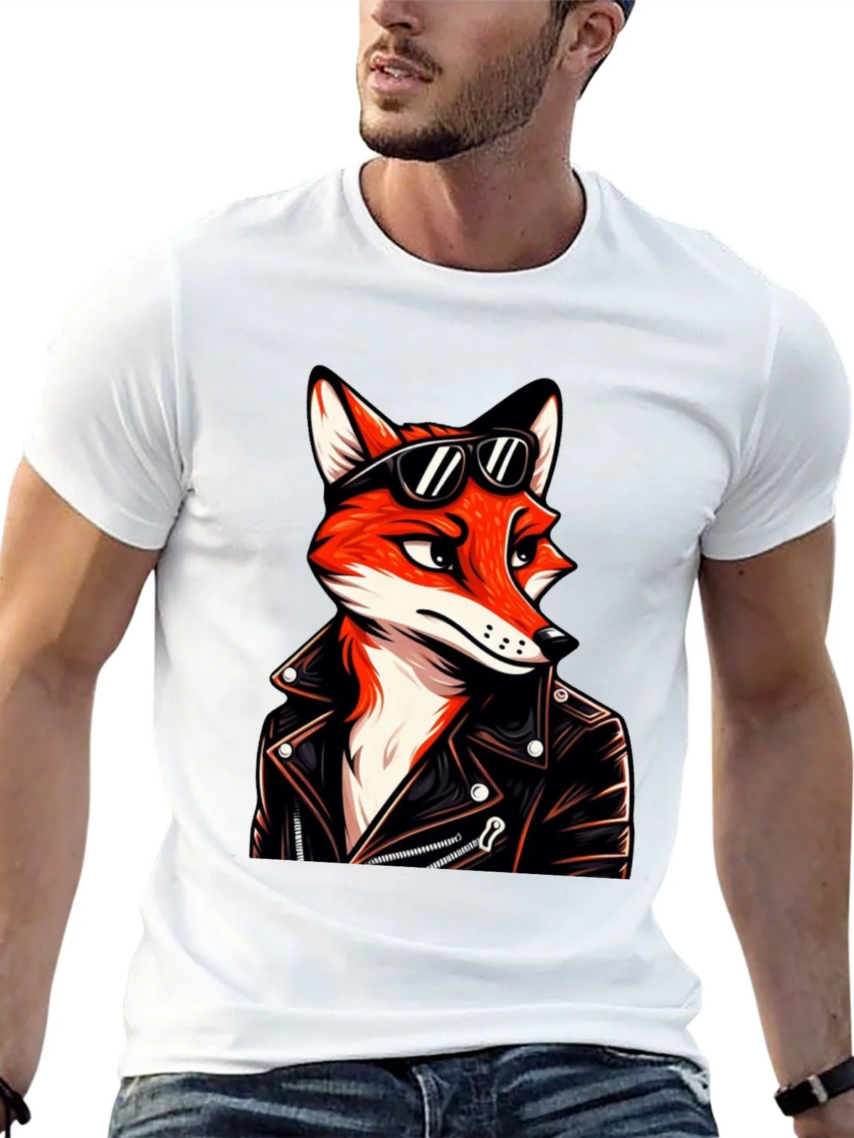 Cool Fox Biker T-Shirt product image 11
